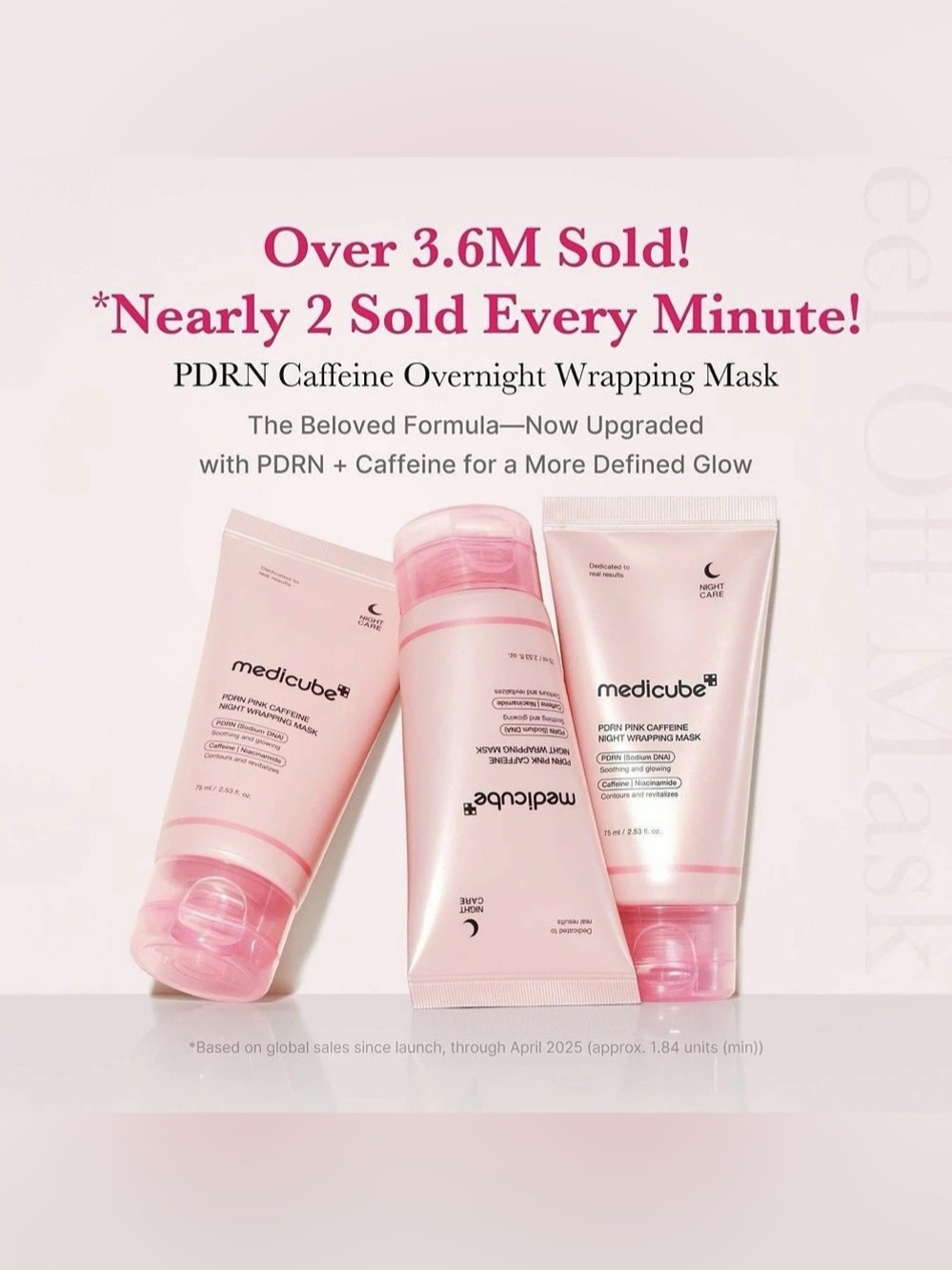 medicube PDRN Pink Caffeine Night Wrapping Mask